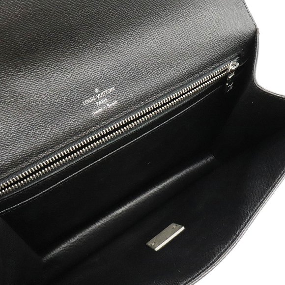 LOUIS VUITTON Louis Vuitton Taiga Celenga Second Bag Clutch Leather Ardoise B... - Picture 5 of 7